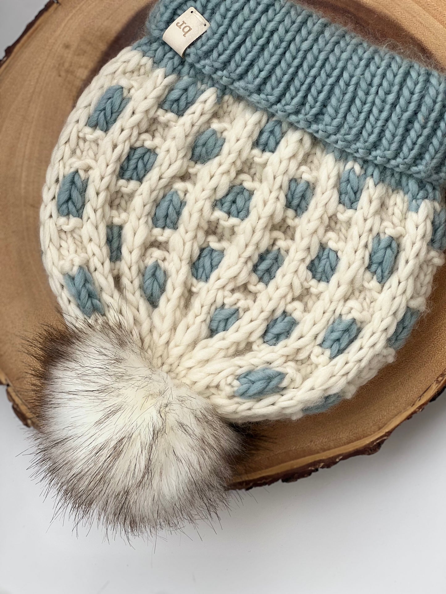 Luxe Emerald Toque | Duck Egg Blue x Ivory White