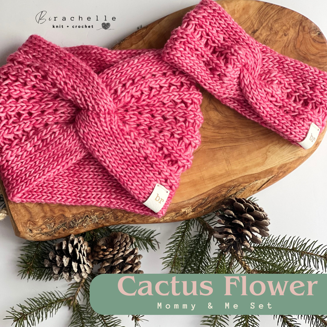 Luxe Knit Headband | Cactus Flower | Mommy & Me