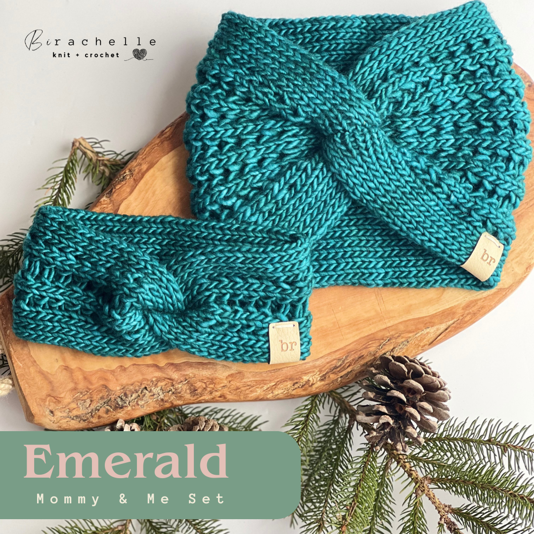 Luxe Knit Headband | Emerald | Mommy & Me
