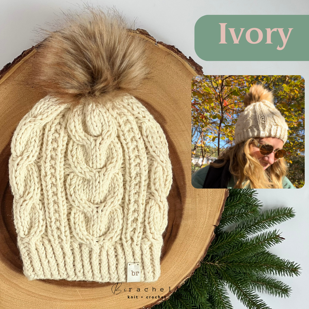 Classic Cable Beanie | Ivory | Adult