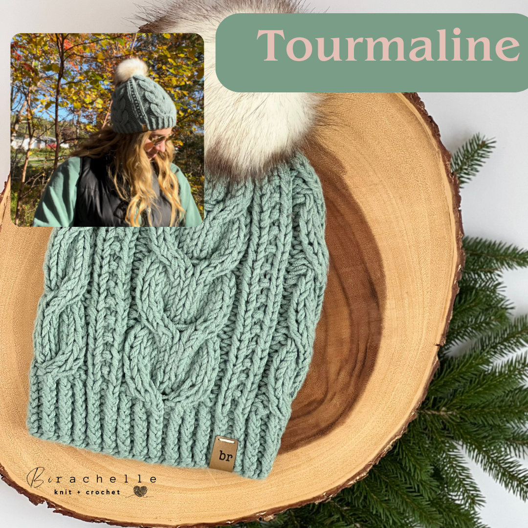 Classic Cable Beanie | Tourmaline | Adult