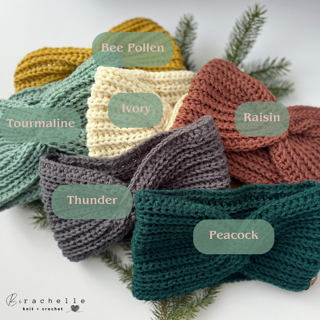 Classic Crochet Headband | Tourmaline | Adult