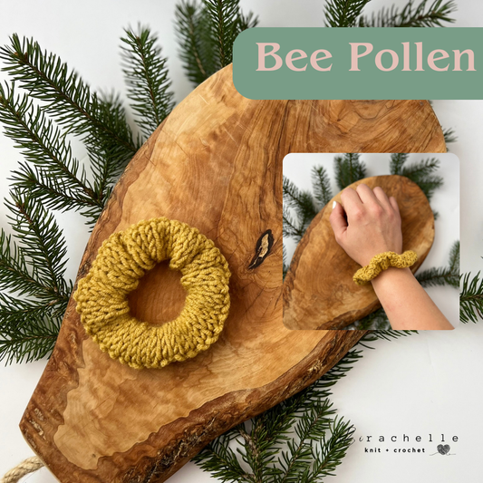 Knit Mini Scrunchie | Bee Pollen