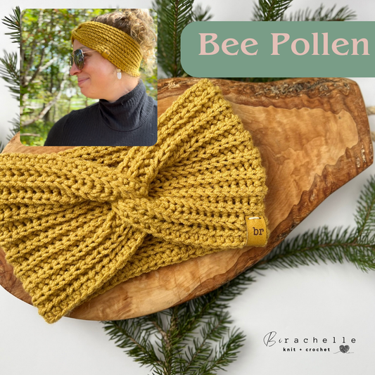 Classic Crochet Headband | Bee Pollen | Adult