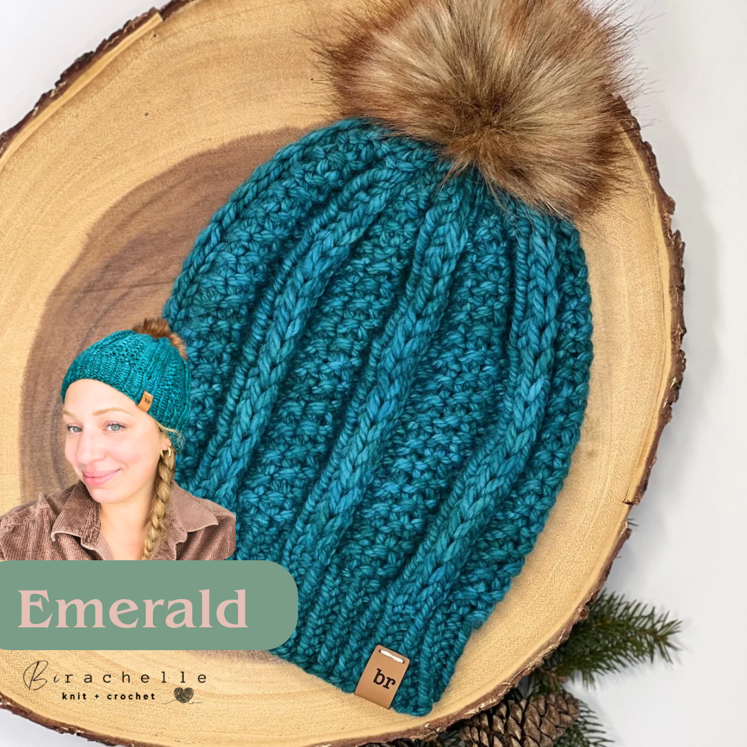 Luxe Anson Slouch Beanie | Emerald