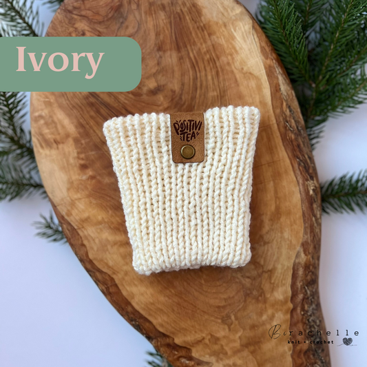 Knit Cup Cozy | Ivory