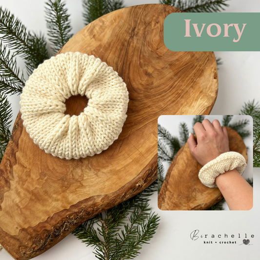 Knit Scrunchie | Ivory