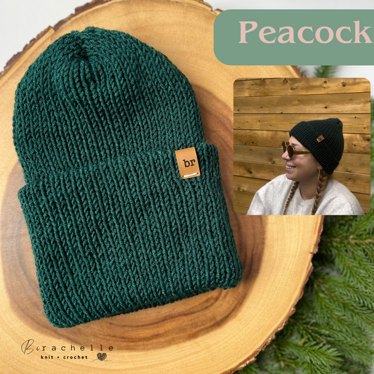 Classic CarHeart Beanie | Peacock | Variable Sizes