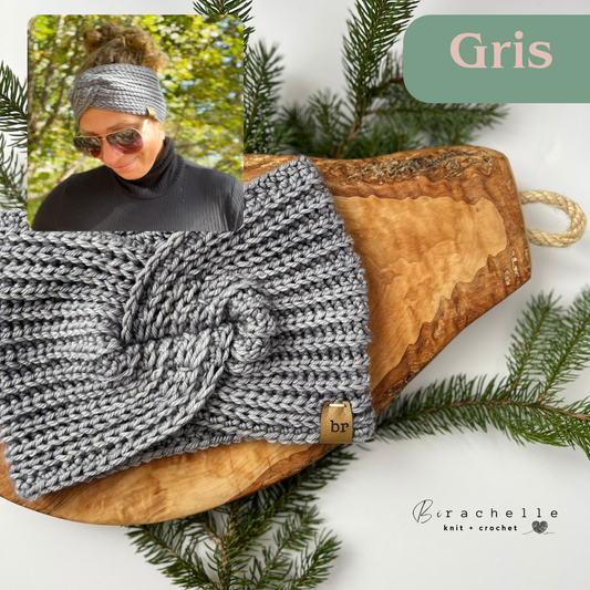 Luxe Crochet Headband | Gris