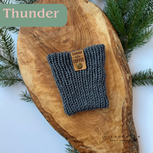 Knit Cup Cozy | Thunder